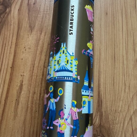 2024 Disney World Magic Kingdom Starbucks Discovery Series Metal Tumbler- Used - Picture 4 of 6